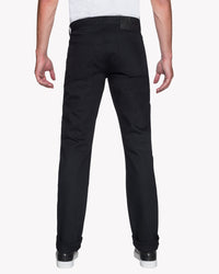 Naked & Famous Denim Weird Guy Regular Tapered Mens Jeans - Solid Black Selvedge | Naked & Famous Denim Jeans | JEANSTORE