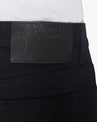 Naked & Famous Denim Weird Guy Regular Tapered Mens Jeans - Solid Black Selvedge | Naked & Famous Denim Jeans | JEANSTORE
