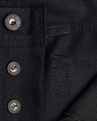 Naked & Famous Denim Weird Guy Regular Tapered Mens Jeans - Solid Black Selvedge | Naked & Famous Denim Jeans | JEANSTORE