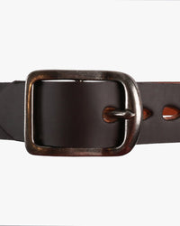 Naked & Famous Denim Thick Belt - 7mm Bovine Leather / Brown | Naked & Famous Denim Belts | JEANSTORE