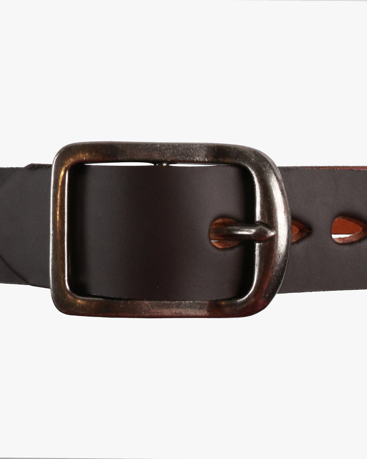 Naked & Famous Thick Belt - 7mm Bovine Leather / Brown | Naked & Famous Denim Belts | JEANSTORE