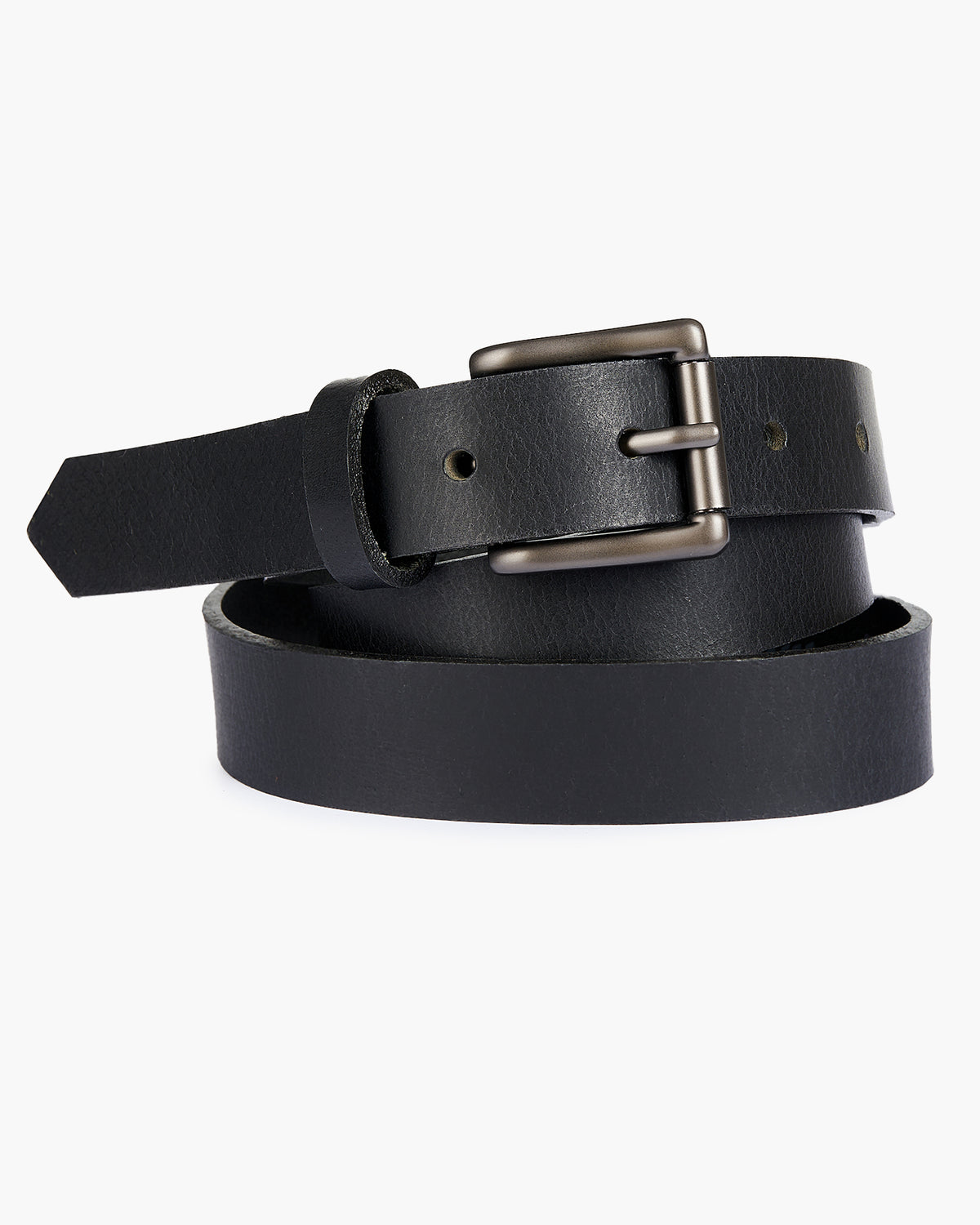 Naked & Famous Denim Buffalo Leather Belt - Black | Naked & Famous Denim Belts | JEANSTORE
