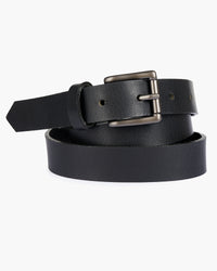 Naked & Famous Denim Buffalo Leather Belt - Black | Naked & Famous Denim Belts | JEANSTORE