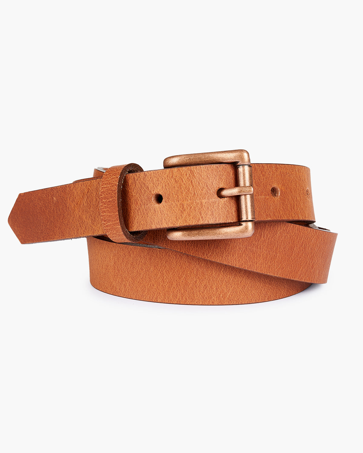 Naked & Famous Denim Buffalo Leather Belt - Tan | Naked & Famous Denim Belts | JEANSTORE
