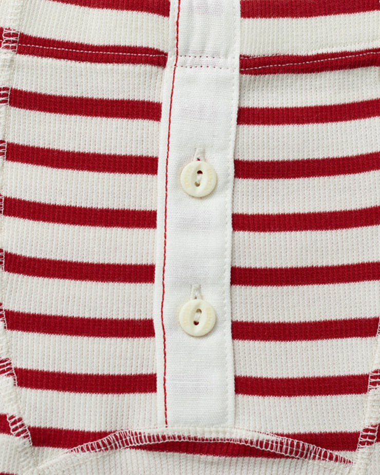 Hemen Biarritz Albar Breton Stripe Boxer Brief - Natural / Red | Hemen Biarritz Underwear | JEANSTORE