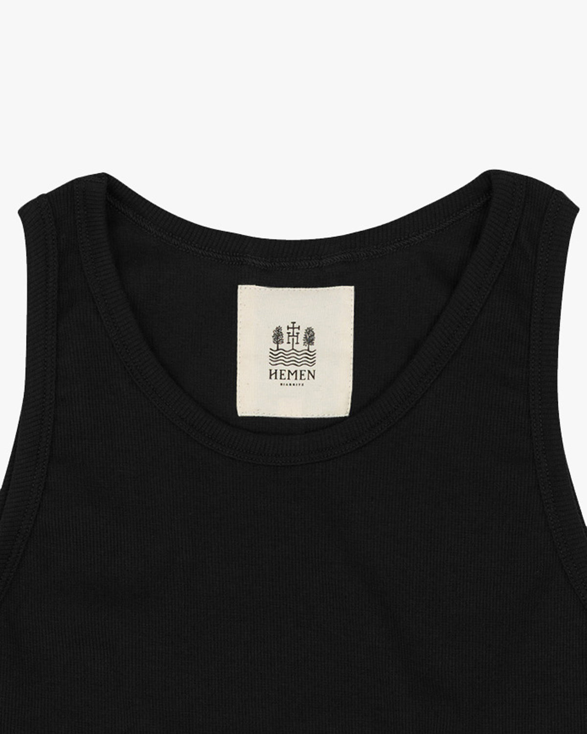 Hemen Biarritz Gari Ribbed Tank Top - Black | Hemen Biarritz Underwear | JEANSTORE