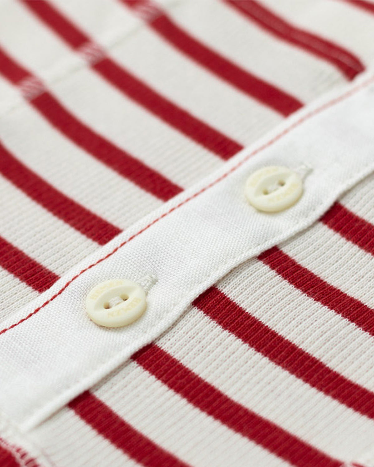 Hemen Biarritz Albar Breton Stripe Boxer Brief - Natural / Red | Hemen Biarritz Underwear | JEANSTORE