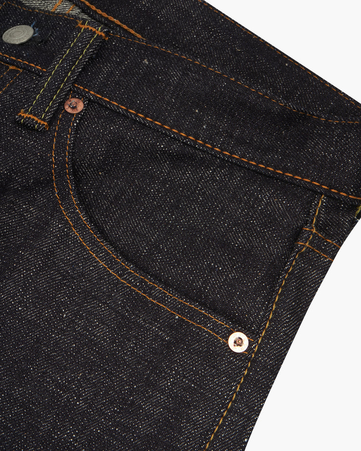 Momotaro High Tapered Mens Jeans - 16oz US x Revival Embroidery Selvedge Denim / GTB Stripe | Momotaro Jeans Jeans | JEANSTORE