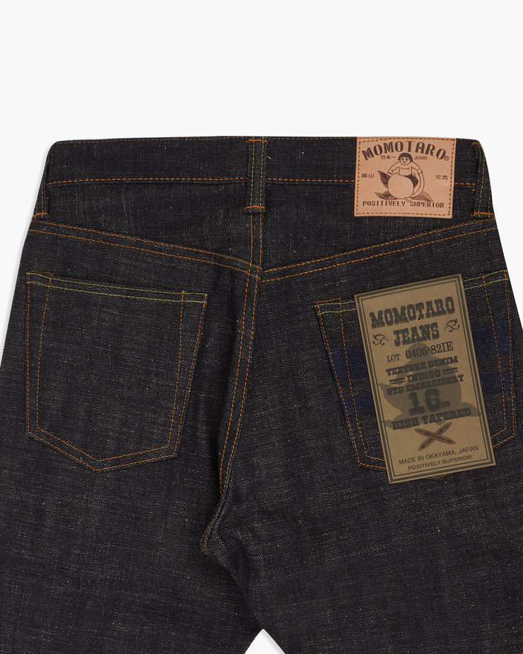 Momotaro High Tapered Mens Jeans - 16oz US x Revival Embroidery Selvedge Denim / GTB Stripe | Momotaro Jeans Jeans | JEANSTORE