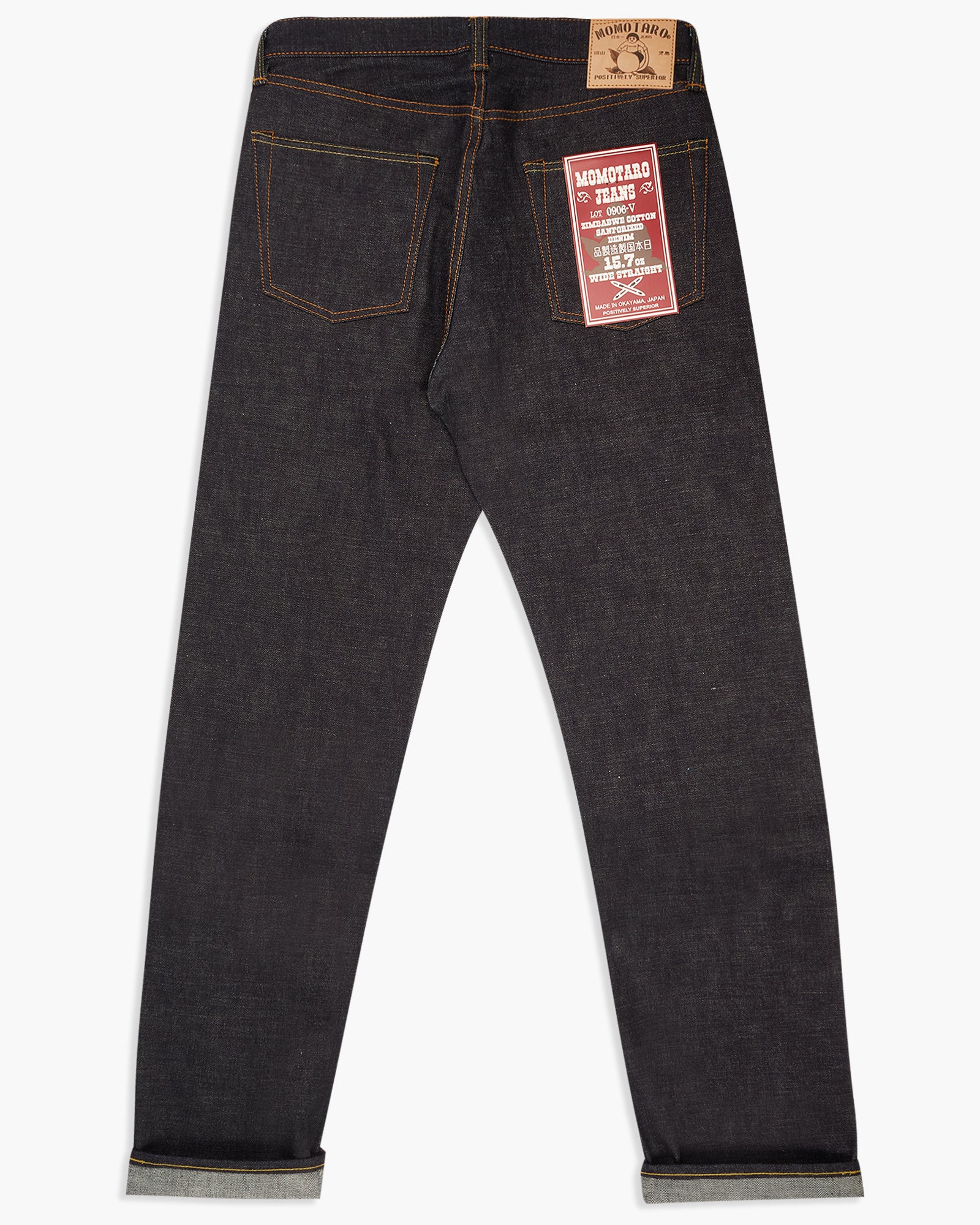 Momotaro Jeans 0906-V Classic Straight Jeans - 15.7oz Indigo Selvedge ...