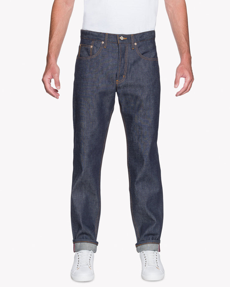 Naked & Famous Easy Guy Relaxed Tapered Mens Jeans - Dirty Fade Selvedge / Indigo | Naked & Famous Denim Jeans | JEANSTORE