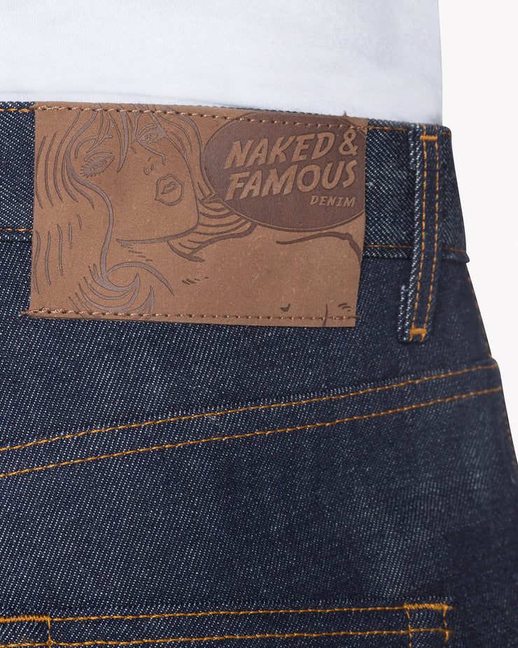Naked & Famous Easy Guy Relaxed Tapered Mens Jeans - Dirty Fade Selvedge / Indigo | Naked & Famous Denim Jeans | JEANSTORE