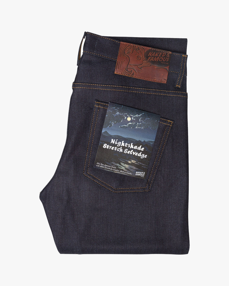 Naked & Famous Super Guy Skinny Mens Jeans - Nightshade Stretch Selvedge / Indigo | Naked & Famous Denim Jeans | JEANSTORE