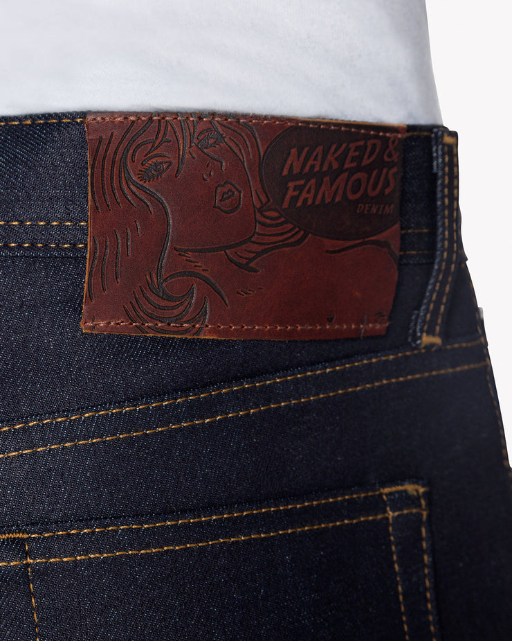Naked & Famous Weird Guy Regular Tapered Mens Jeans - Nightshade Stretch Selvedge / Indigo | Naked & Famous Denim Jeans | JEANSTORE