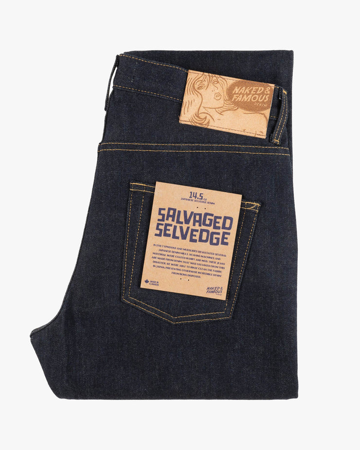 Naked & Famous Denim Easy Guy Relaxed Tapered Mens Jeans - Salvaged Selvedge | Naked & Famous Denim Jeans | JEANSTORE