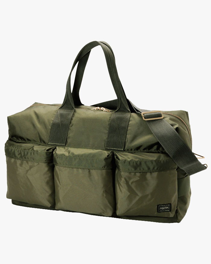 Porter-Yoshida & Co. Force 2-Way Duffle Bag - Olive Drab | Porter-Yoshida & Co. Bags | JEANSTORE
