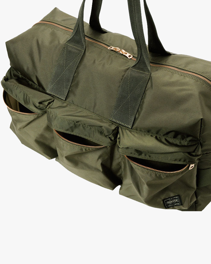Porter-Yoshida & Co. Force 2-Way Duffle Bag - Olive Drab | Porter-Yoshida & Co. Bags | JEANSTORE