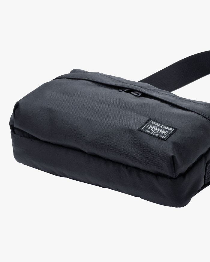 Porter-Yoshida & Co. Force 2-Way Waist Bag - Black | Porter-Yoshida & Co. Bags | JEANSTORE