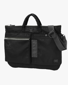 Porter-Yoshida & Co. Flying Ace 2-Way Short Helmet Bag - Black