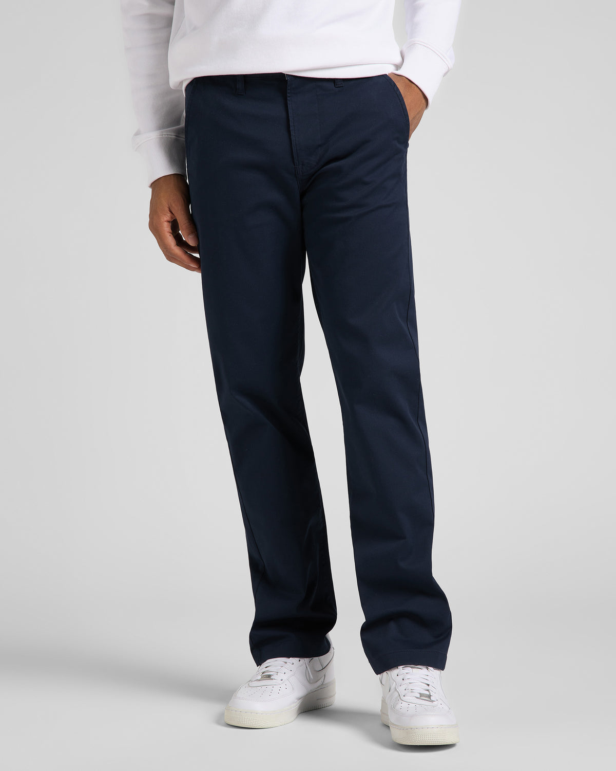 Lee Regular Mens Chino - Deep Navy | Lee Chinos & Trousers | JEANSTORE
