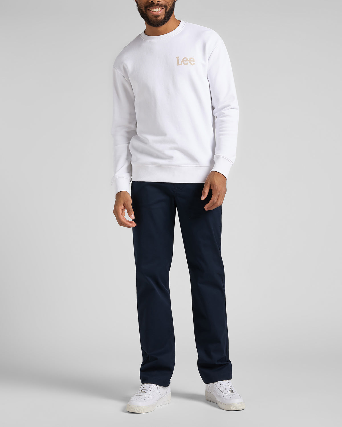 Lee Regular Mens Chino - Deep Navy | Lee Chinos & Trousers | JEANSTORE