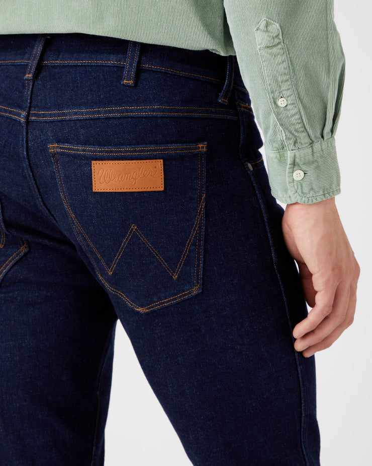 Wrangler Larston Slim Tapered Mens Jeans - Day Drifter | Wrangler Jeans | JEANSTORE