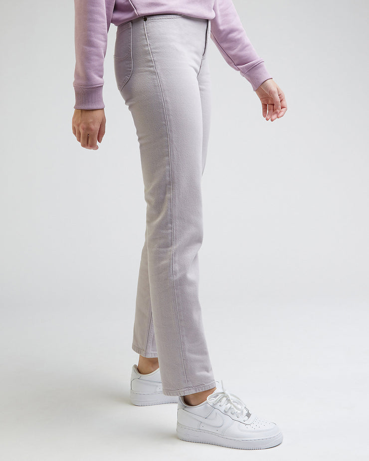 Lee Carol Regular Straight Cropped Womens Jeans - Deep Fog