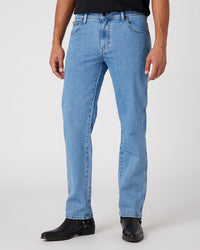 Wrangler Texas Stretch Authentic Straight Mens Jeans - Good Shot | Wrangler Jeans | JEANSTORE