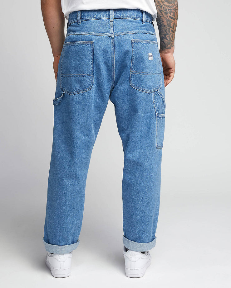 Lee Relaxed Fit Mens Carpenter Pant - Blue Lines Mid