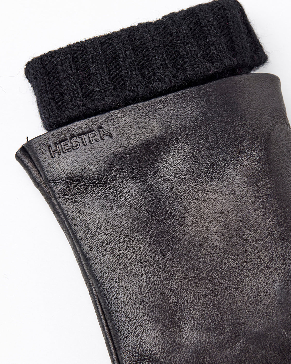 Hestra Womens Megan Wool Lined Hairsheep Leather Gloves - Black | Hestra Gloves | JEANSTORE