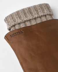 Hestra Womens Megan Wool Lined Hairsheep Leather Gloves - Light Brown | Hestra Gloves | Jeanstore