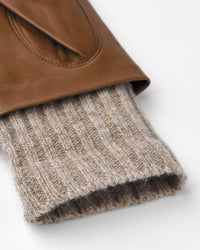 Hestra Womens Megan Wool Lined Hairsheep Leather Gloves - Light Brown | Hestra Gloves | Jeanstore