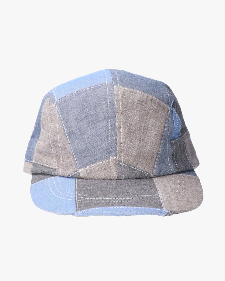 Anonymous Ism Chambray Patchwork 4 Panel Cap - Blue