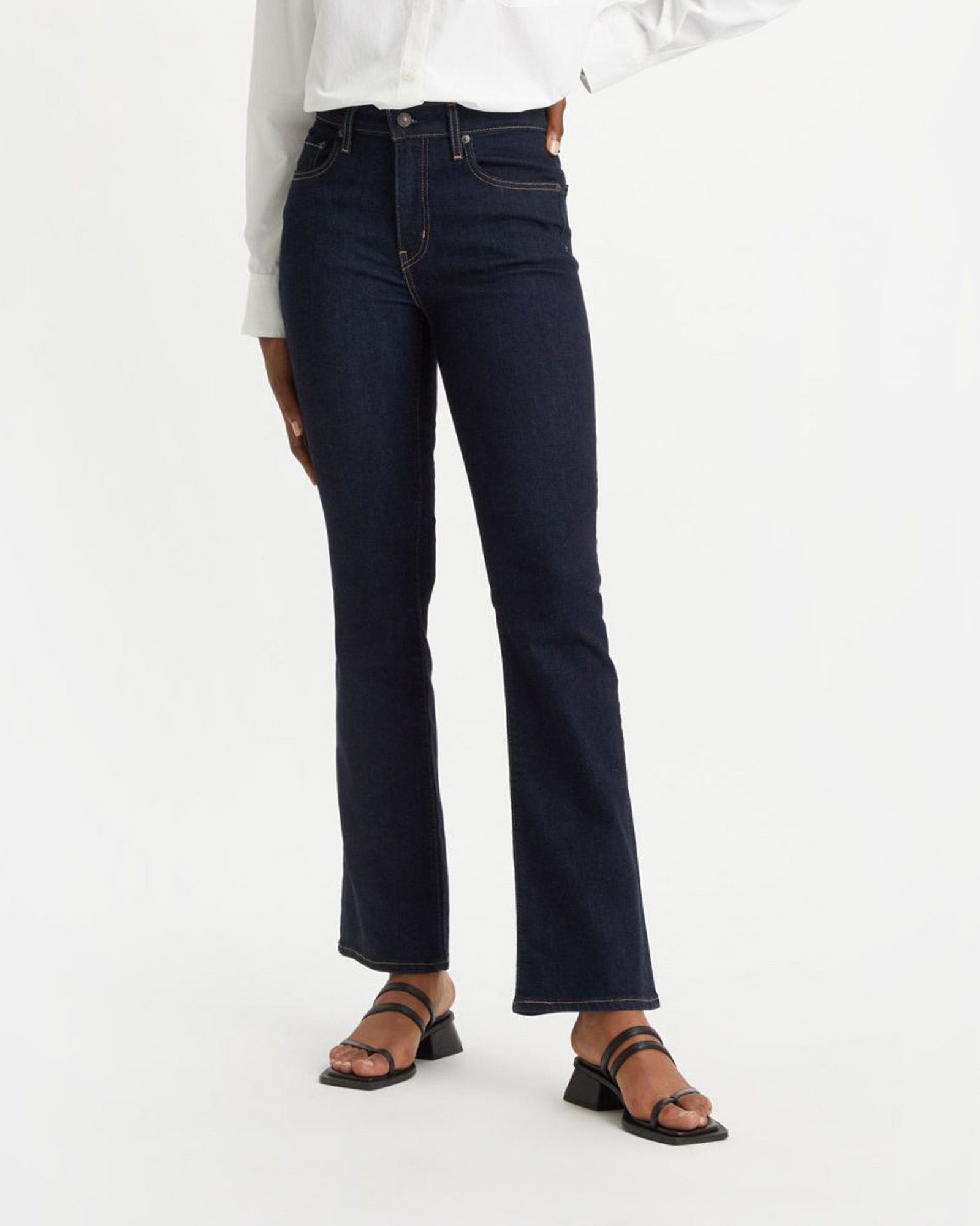 Blue Wave Rinse Levi's® Womens 725 High Rise Bootcut Jeans - Blue Wave Rinse – Jeanstore