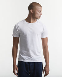 Merz b. Schwanen 4.6oz 1950s Loopwheeled Tee - White | Merz b. Schwanen T Shirts | JEANSTORE