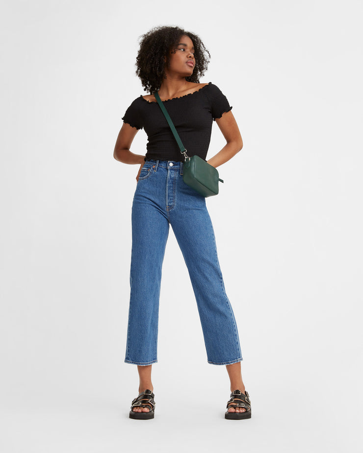 Levi's® Womens Ribcage Straight Ankle Jeans Jazz Pop