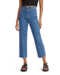 Levi's® Womens Ribcage Straight Ankle Jeans - Jazz Pop | Levi's® Jeans | JEANSTORE