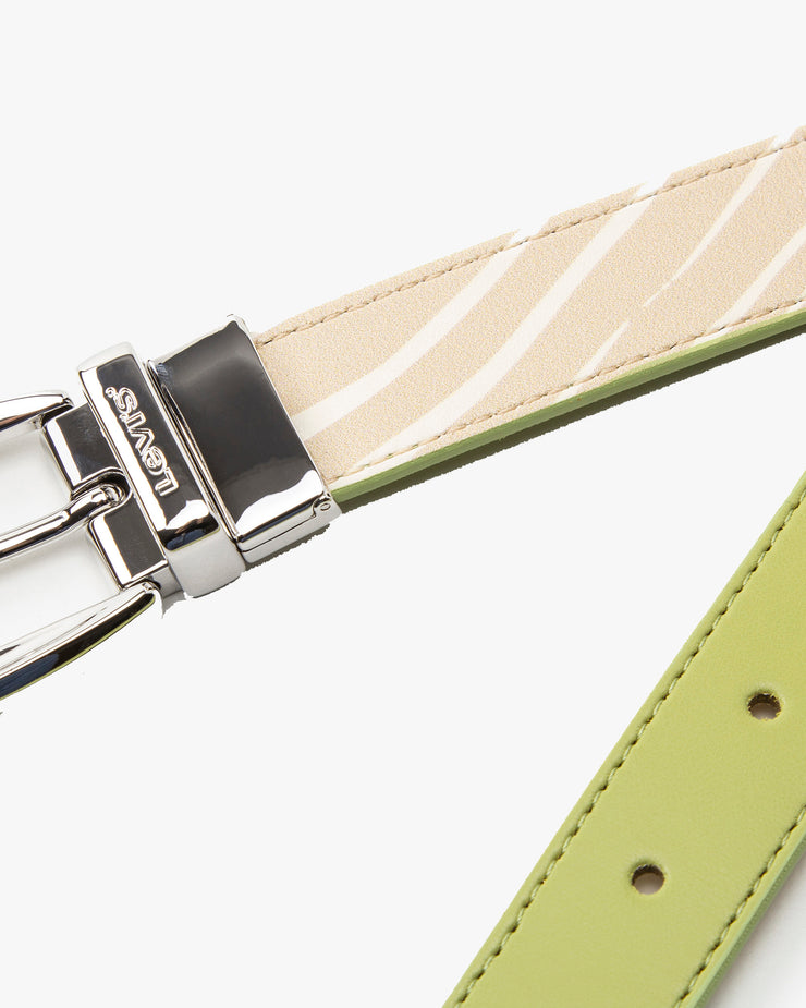 Levi's® Womens Printed Reversible Belt - Ecru / Khaki / Green | Levi's® Belts | JEANSTORE