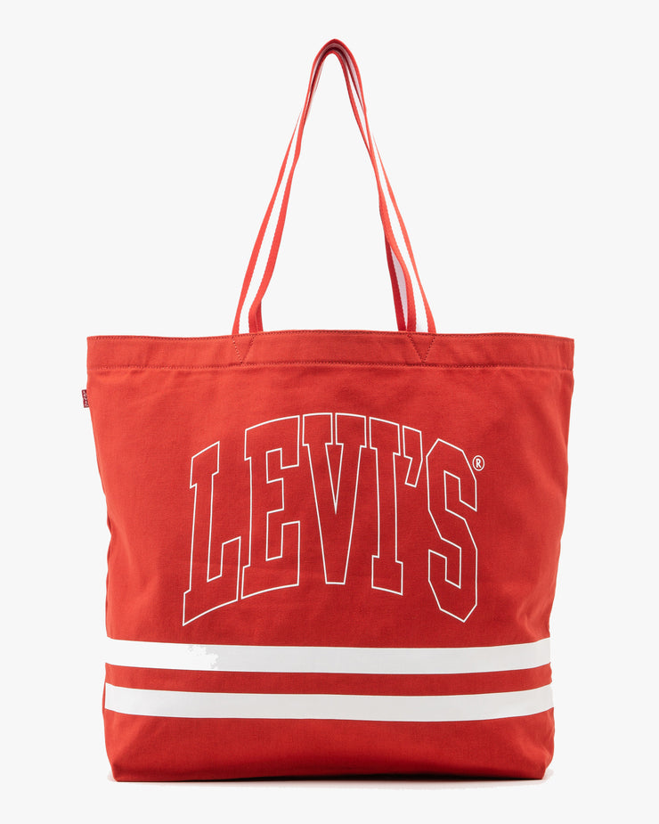 Levi's® Womens XL Graphic Varsity Tote Bag - Medium Red