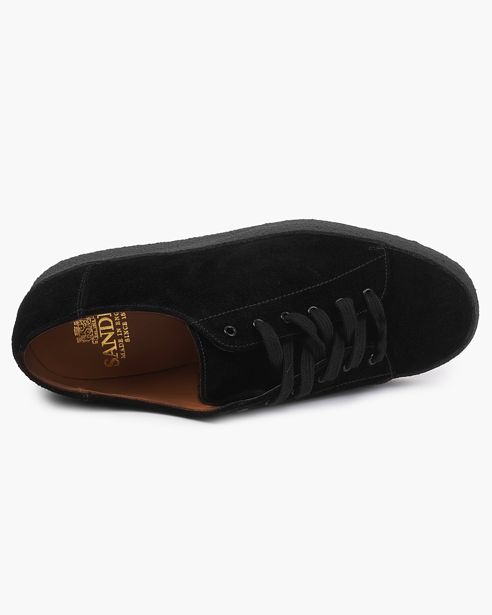 Sanders Ash Monkey Shoe Black Suede JEANSTORE