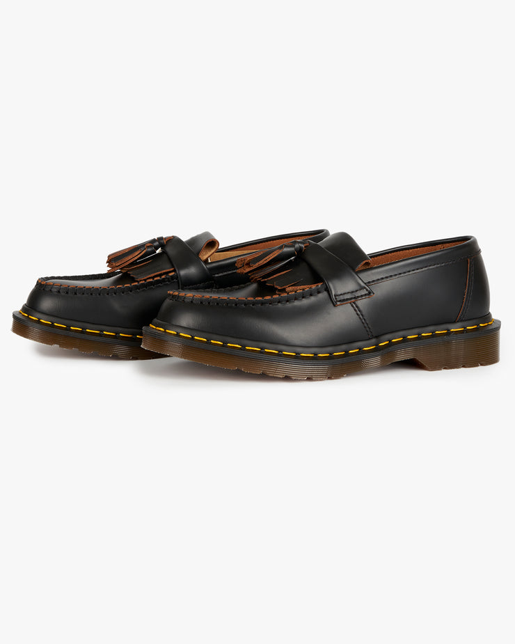 Dr Martens Made In England Adrian Tassel Loafer Black Quilon