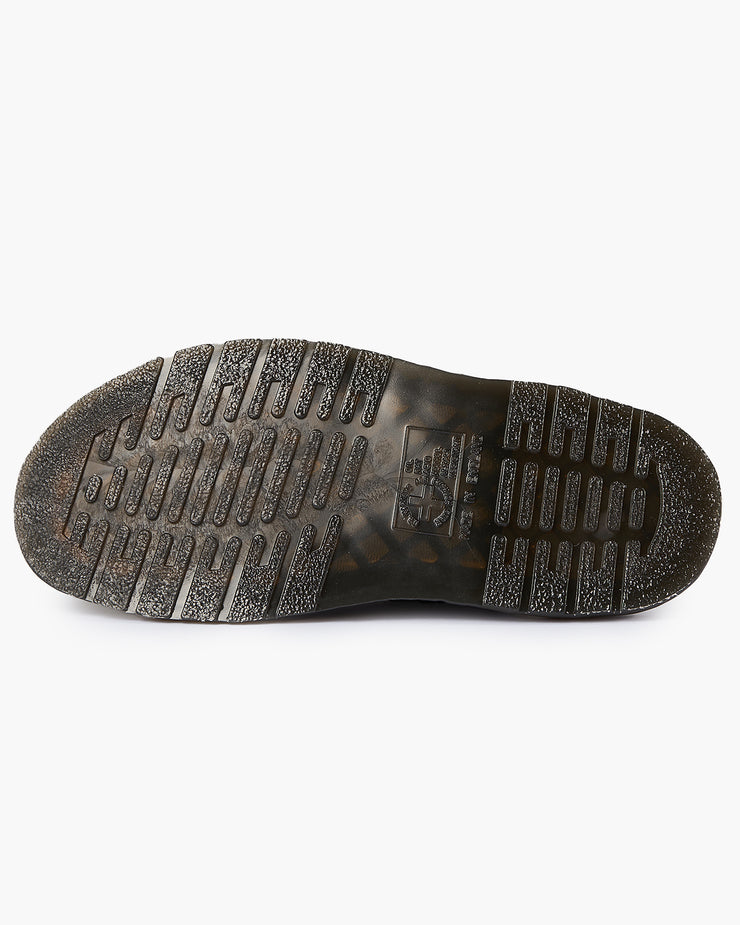 Dr Martens Made In England Dayne 2-Strap Sandal - Black Repello Calf Suede | Dr Martens Shoes | JEANSTORE