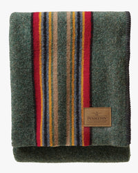 Pendleton Yakima Wool Camp Throw - Green Heather Mix | Pendleton Miscellaneous | JEANSTORE
