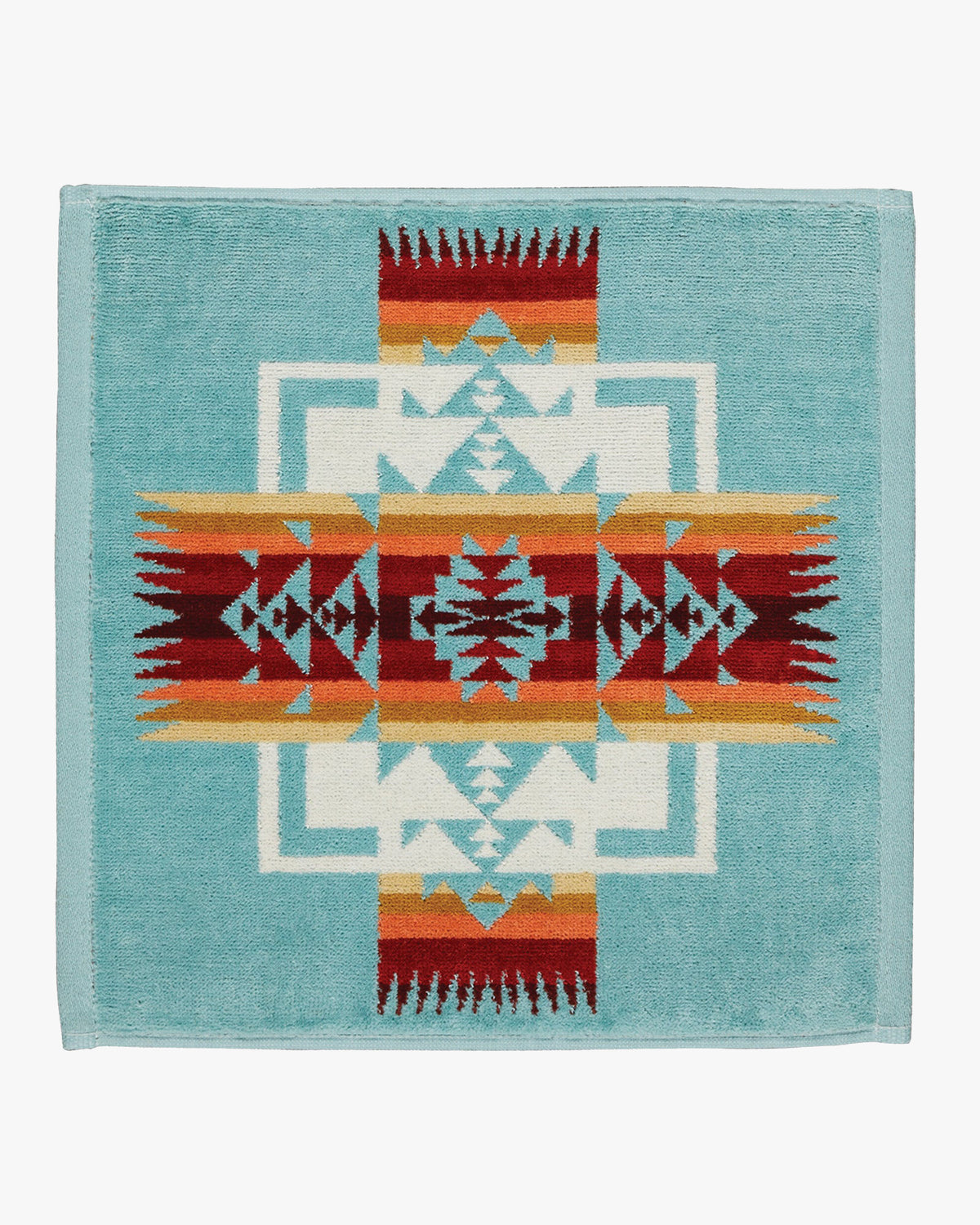 Pendleton Jacquard Wash Cloth - Chief Joseph Aqua | Pendleton Miscellaneous | JEANSTORE
