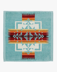 Pendleton Jacquard Wash Cloth - Chief Joseph Aqua | Pendleton Miscellaneous | JEANSTORE