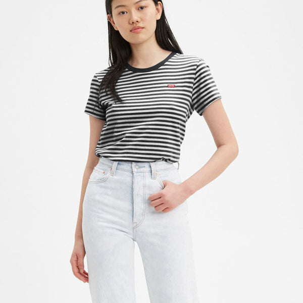 Levi's® Womens Perfect Tee - Raita Stripe / Caviar | Levi's® T Shirts | JEANSTORE