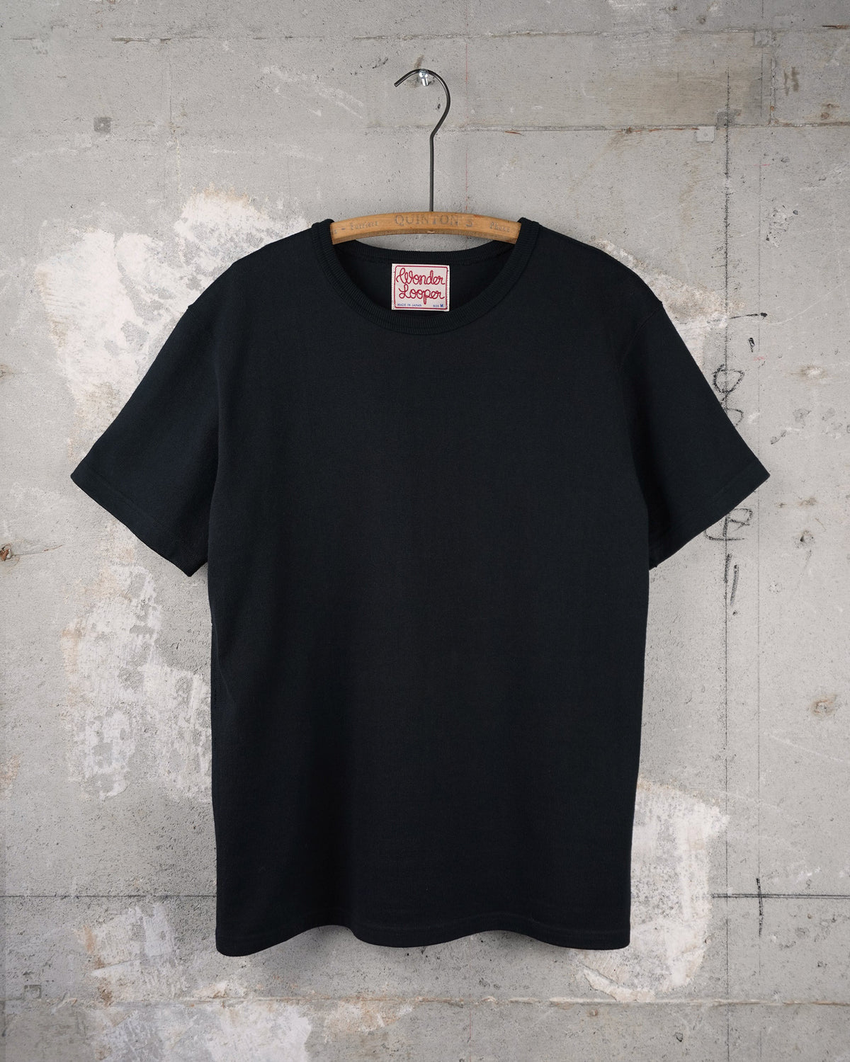 Wonder Looper 409gsm Double Heavyweight T Shirt - Black | Wonder Looper T Shirts | JEANSTORE