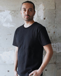 Wonder Looper 409gsm Double Heavyweight T Shirt - Black | Wonder Looper T Shirts | JEANSTORE