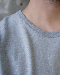 Wonder Looper 409gsm Double Heavyweight T Shirt - Heather Grey | Wonder Looper T Shirts | JEANSTORE
