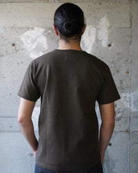 Wonder Looper 409gsm Double Heavyweight T Shirt - Khaki Green | Wonder Looper T Shirts | JEANSTORE